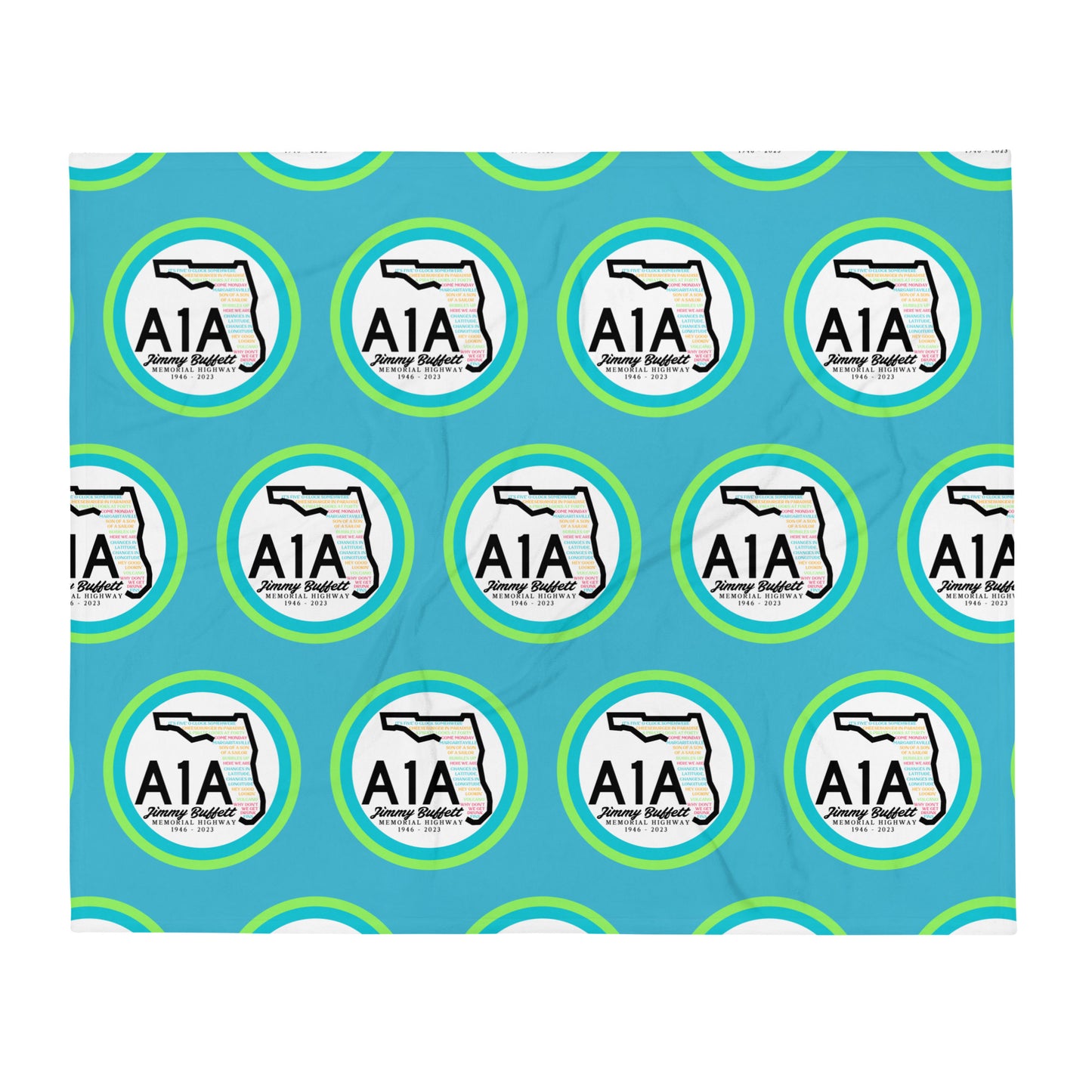 Jimmy Buffet A1A Throw Blanket