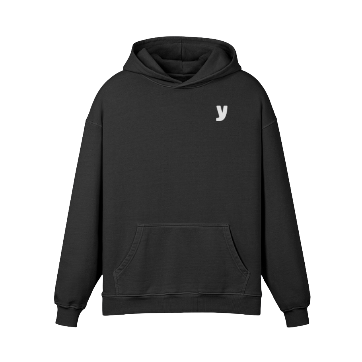 Black y00ts Swirl Oversized Hoodie