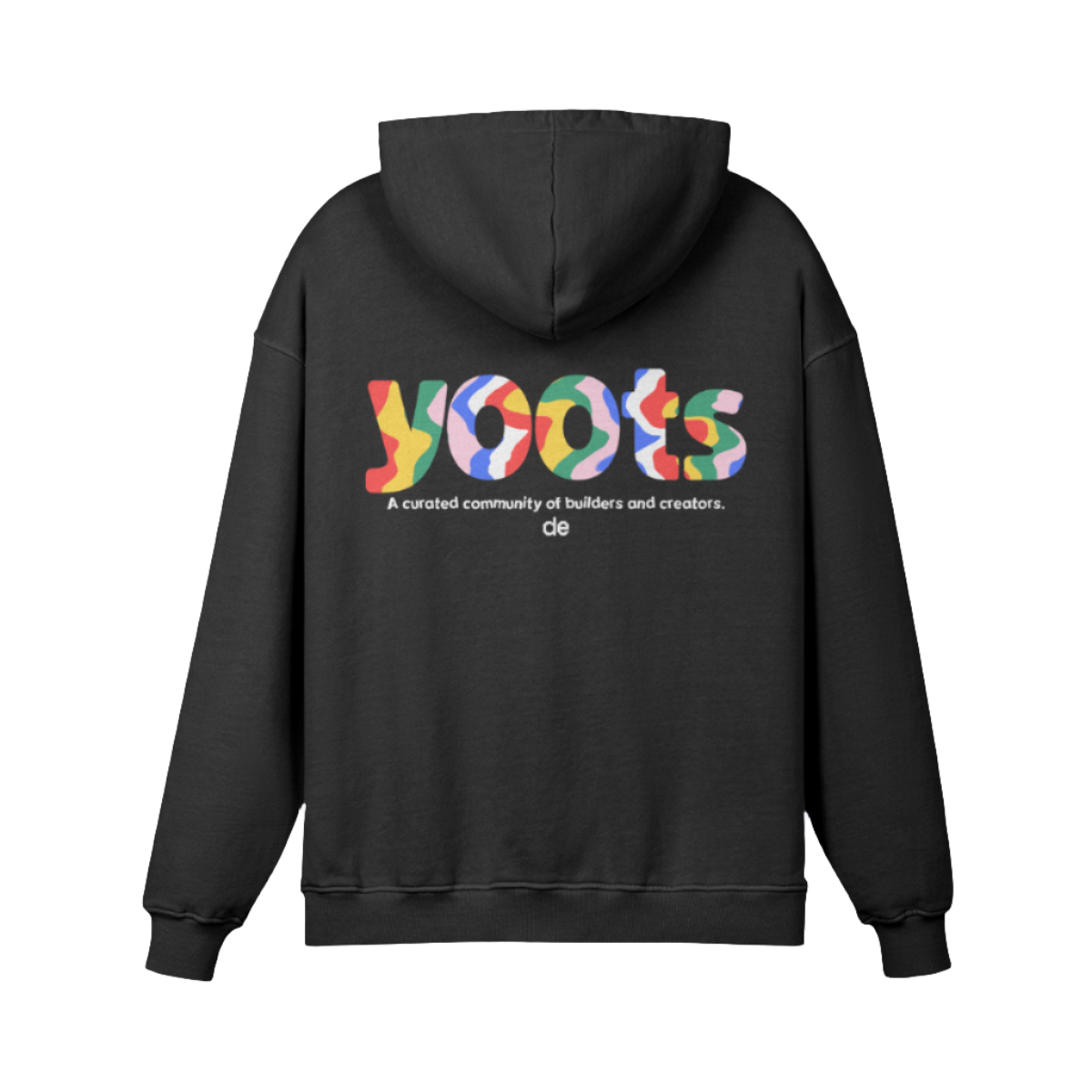 Black y00ts Swirl Oversized Hoodie