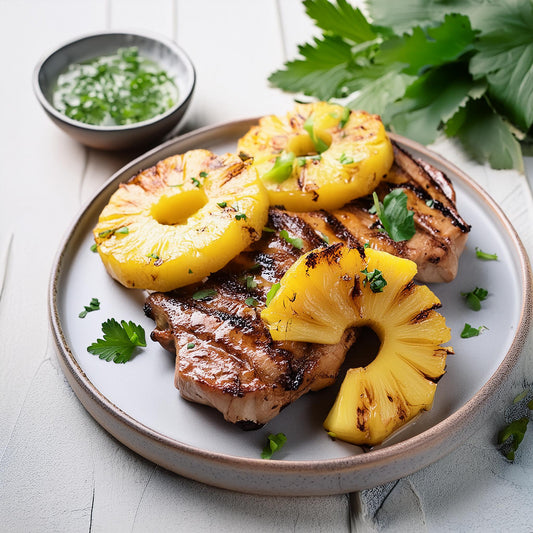 Mango Madness Grilled Pineapple Pork Chops