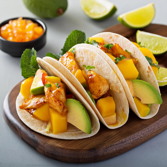 Spicy Mango Chicken Tacos (featuring Mango Madness)