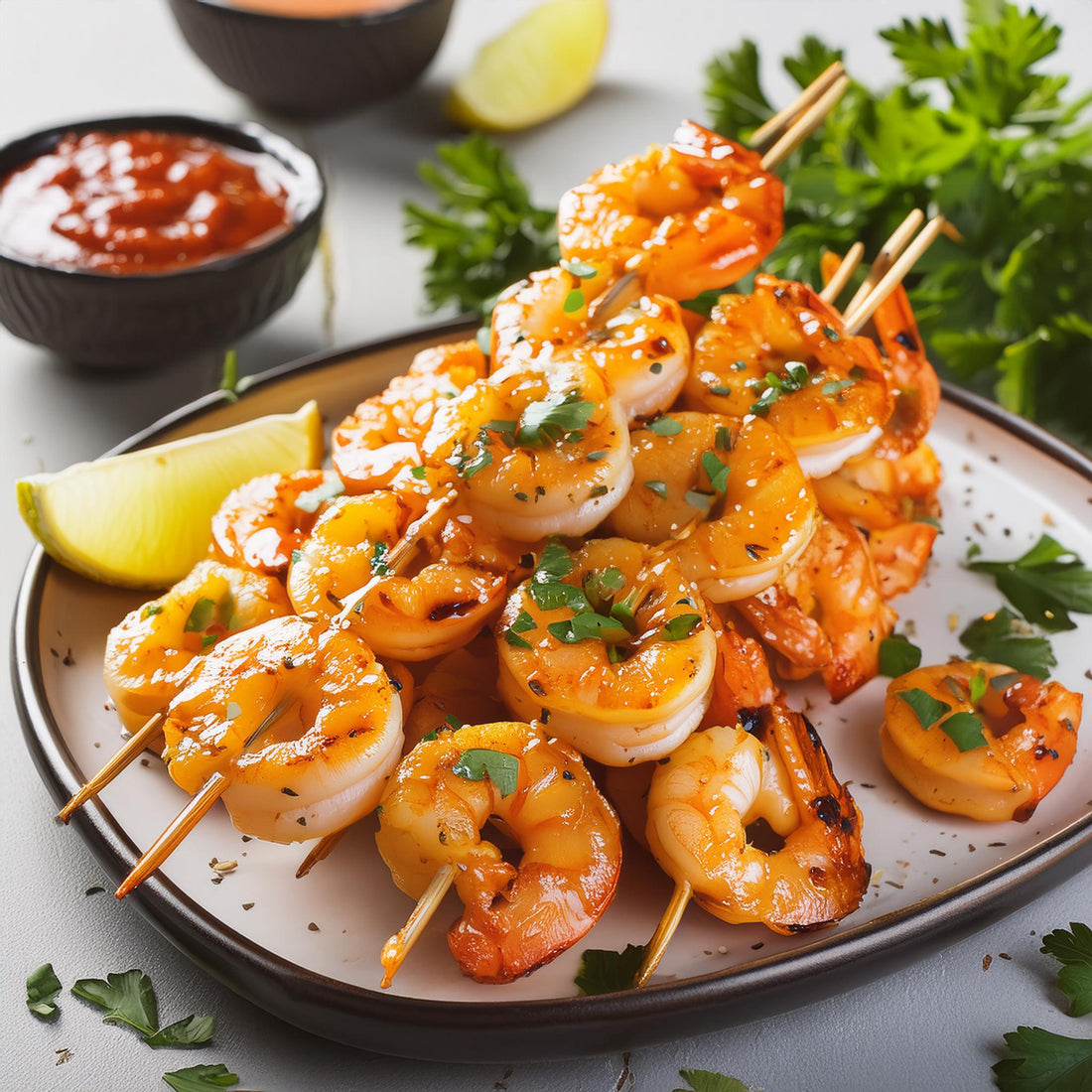 Spice Tease Grilled Shrimp Skewers (featuring Spice Tease)