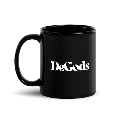 DeGods Black Glossy Mug