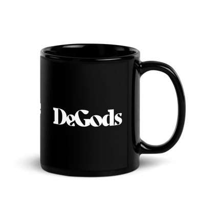 DeGods Black Glossy Mug