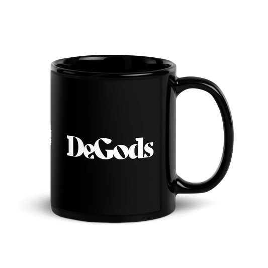 DeGods Black Glossy Mug