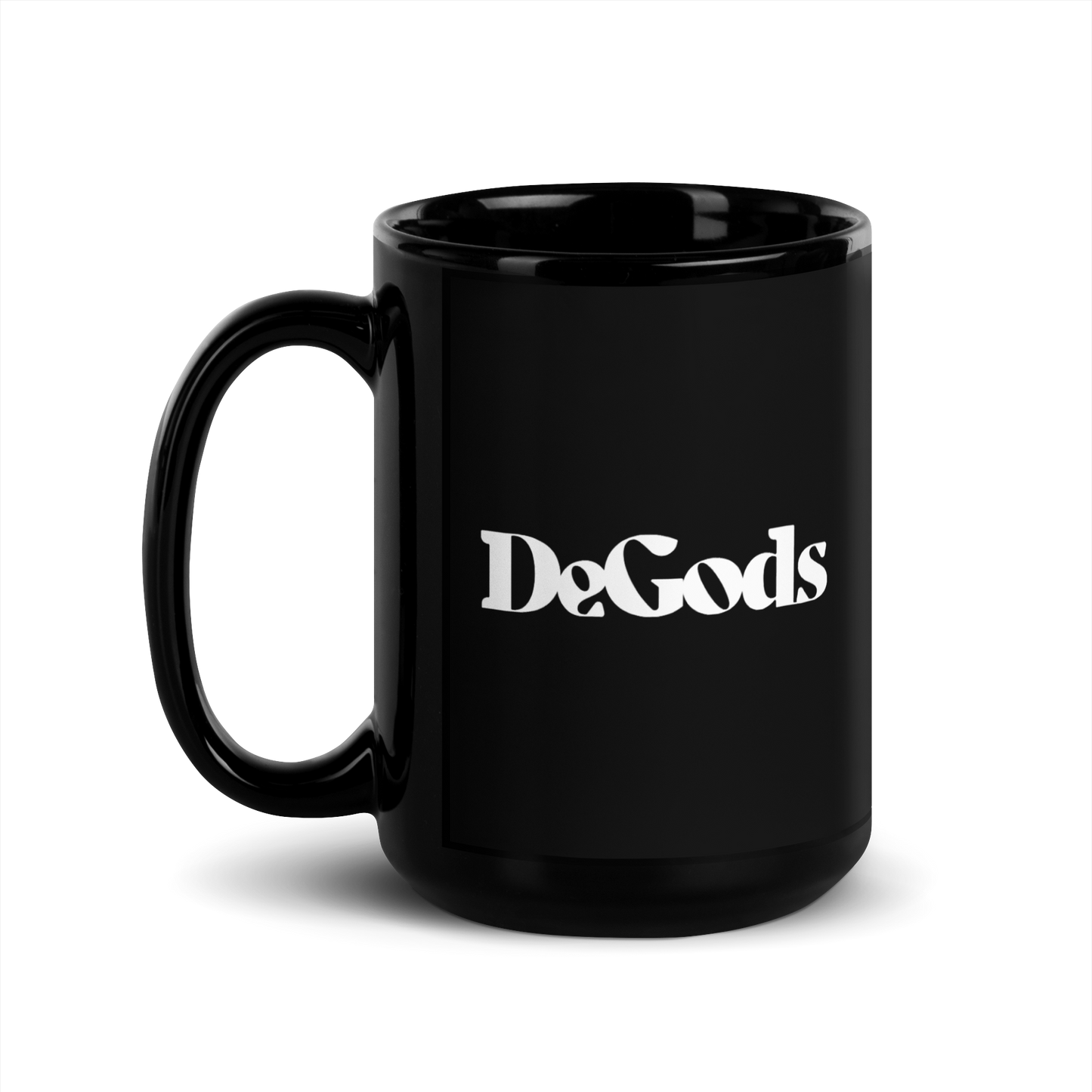 DeGods Black Glossy Mug