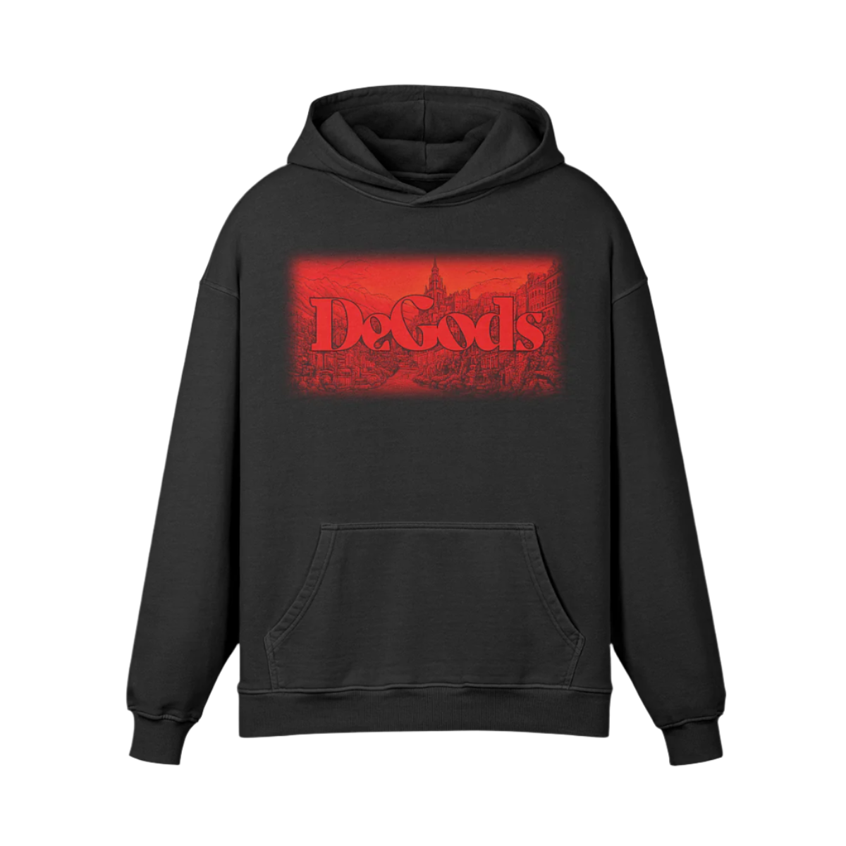 DeGods Red City Oversized Hoodie