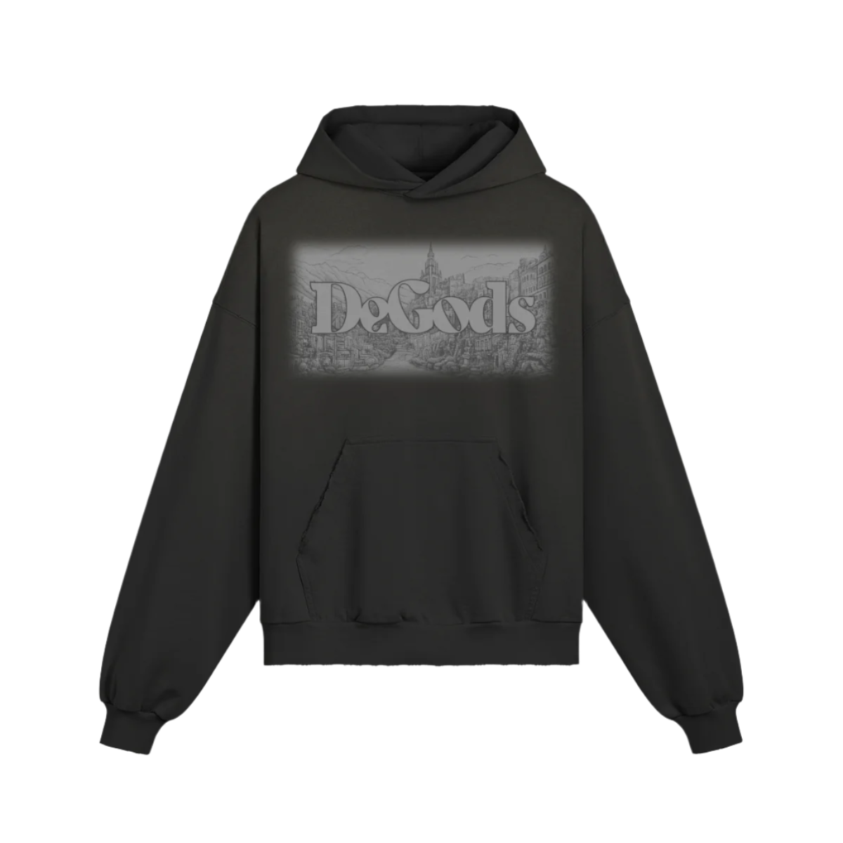 DeGods City Oversized Sun Faded Hoodie