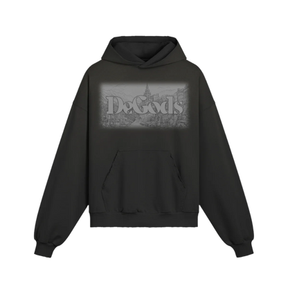 DeGods City Oversized Sun Faded Hoodie