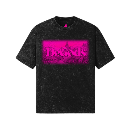 DeGods City Pink Distressed T-Shirt