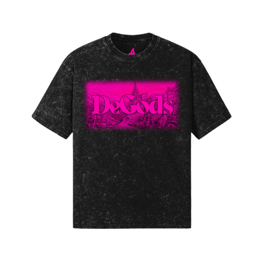 DeGods City Pink Distressed T-Shirt