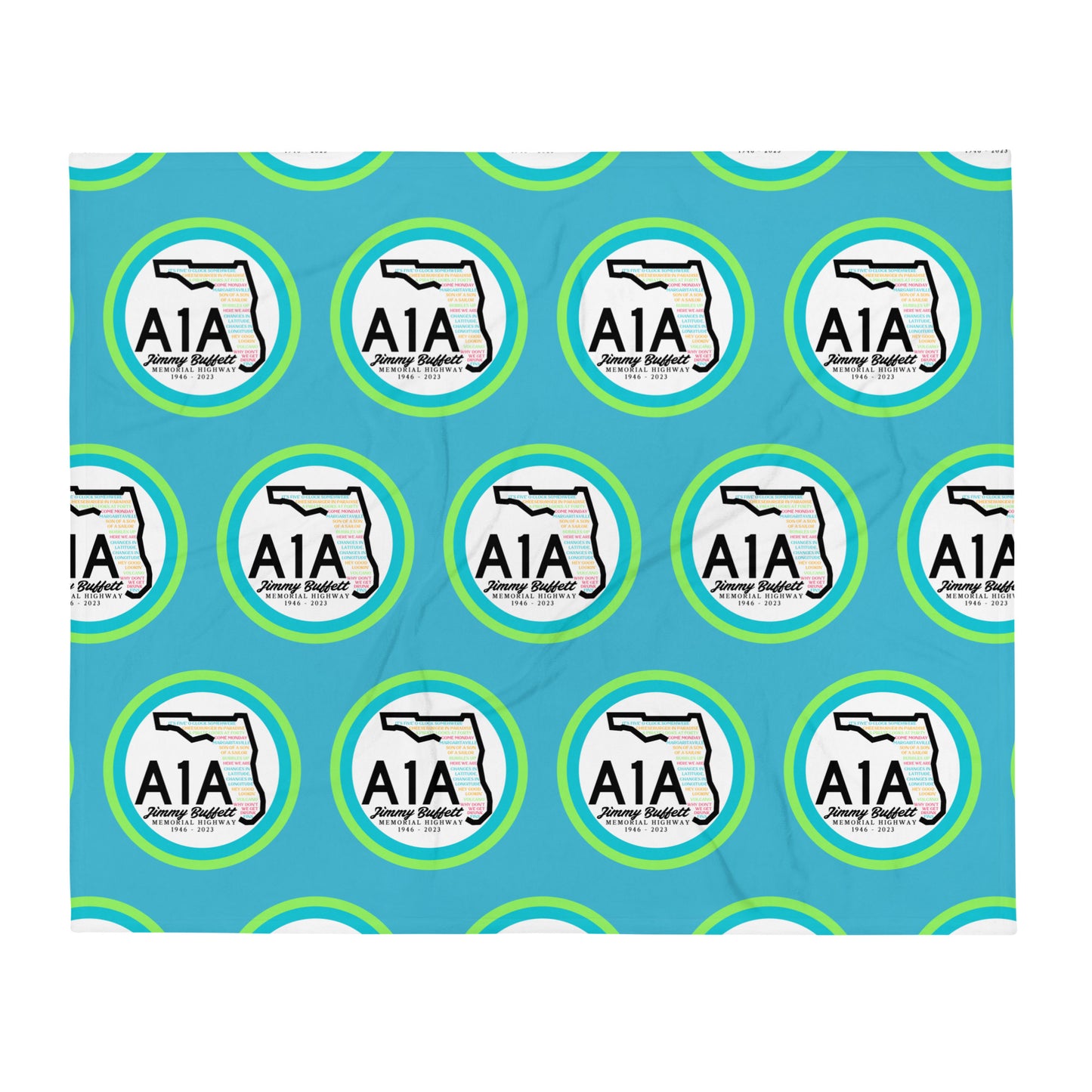 Jimmy Buffet A1A Throw Blanket