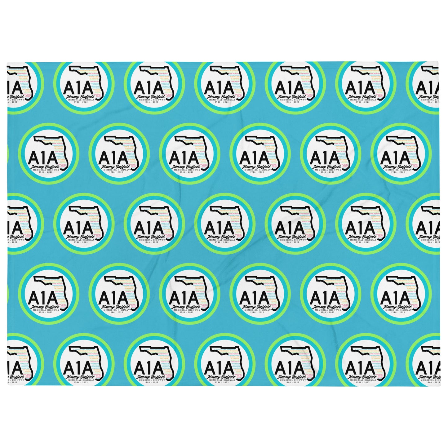 Jimmy Buffet A1A Throw Blanket