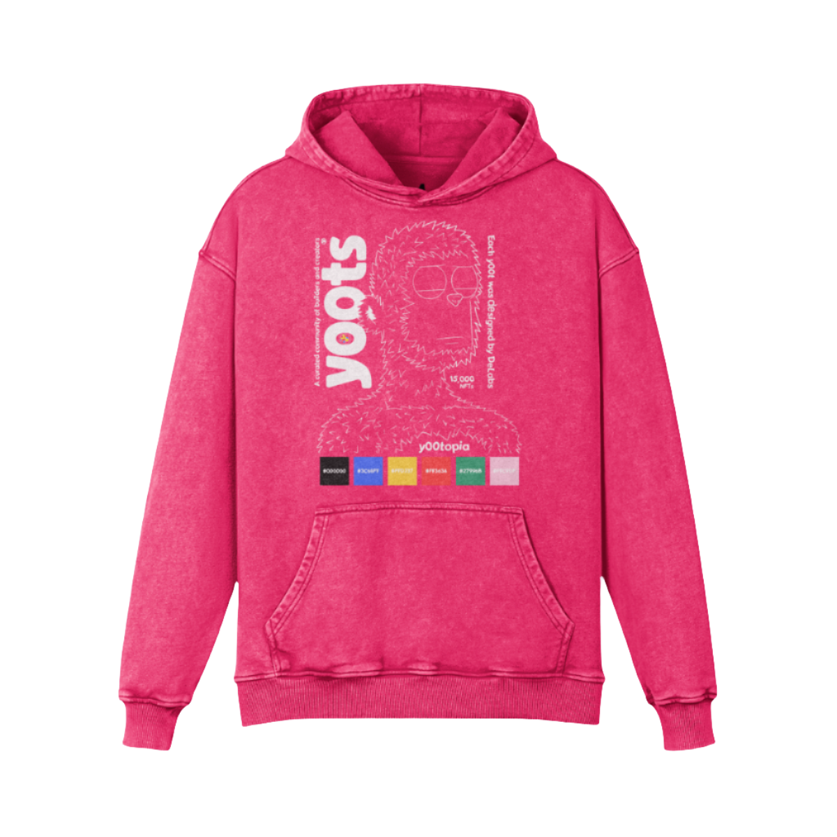 Faded y00ts Oversized Hoodie (White Lettering)