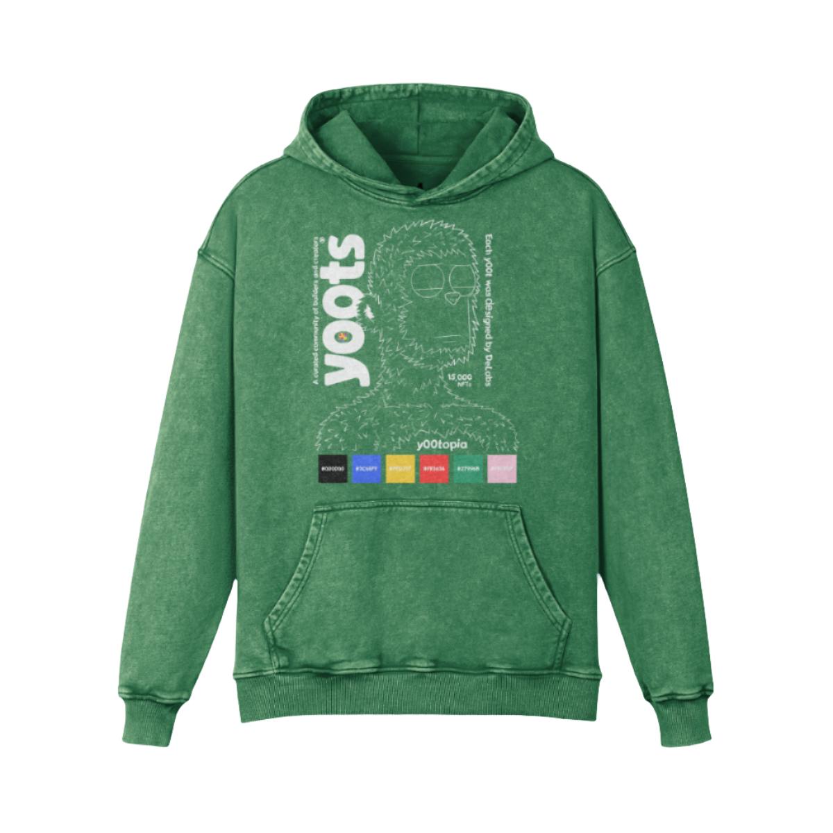 Faded y00ts Oversized Hoodie (White Lettering)