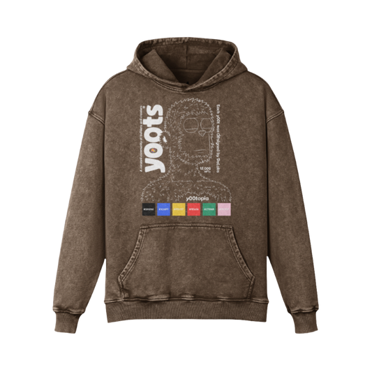 Faded y00ts Oversized Hoodie (White Lettering)