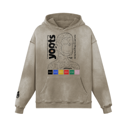 y00ts Heavyweight Faded Oversized Hoodie