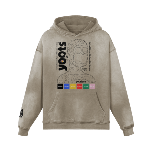 y00ts Heavyweight Faded Oversized Hoodie