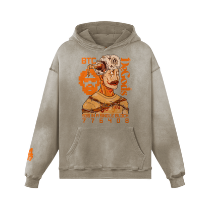 BTC DeGods Oversized Faded Hoodie