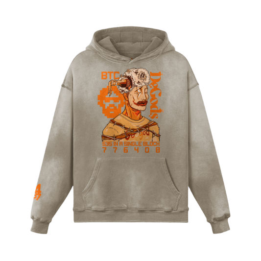 BTC DeGods Oversized Faded Hoodie