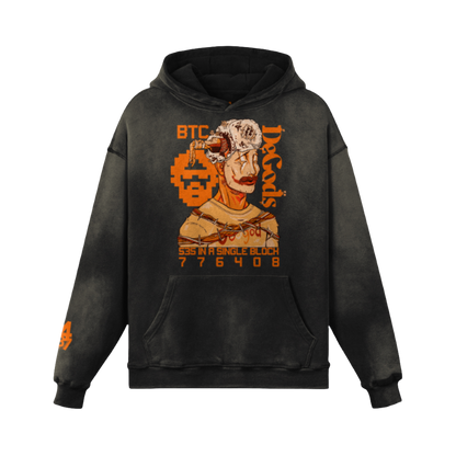 BTC DeGods Oversized Faded Hoodie