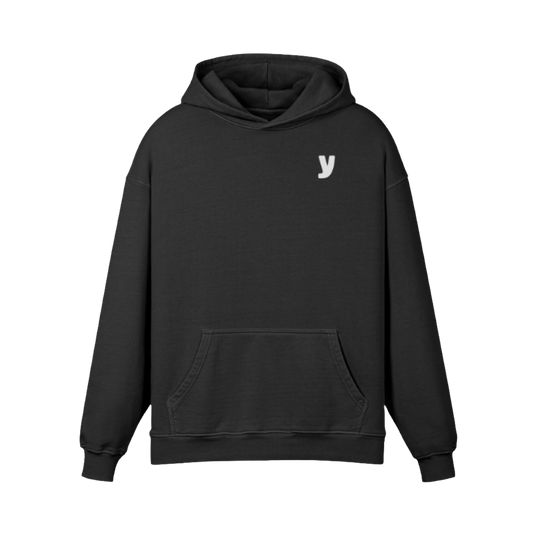 Black y00ts Swirl Oversized Hoodie